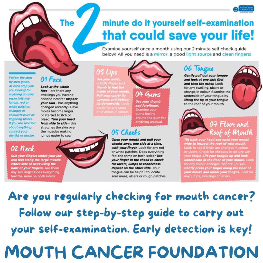 mouth cancer foundation self check