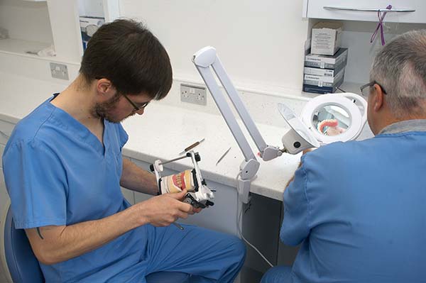 denture technicians at work