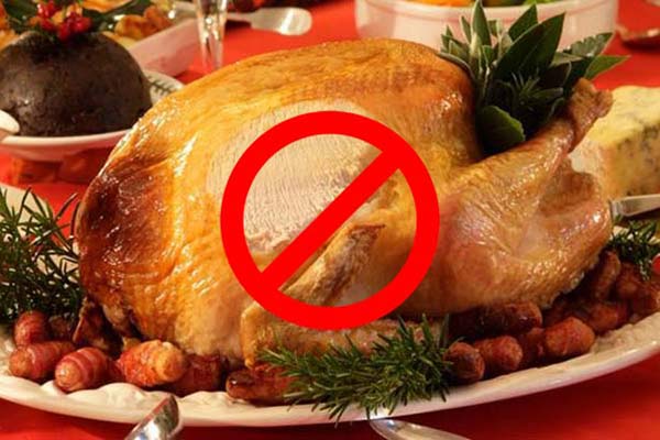 Fixing denture problems for Christmas- roast turkey