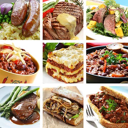various foods