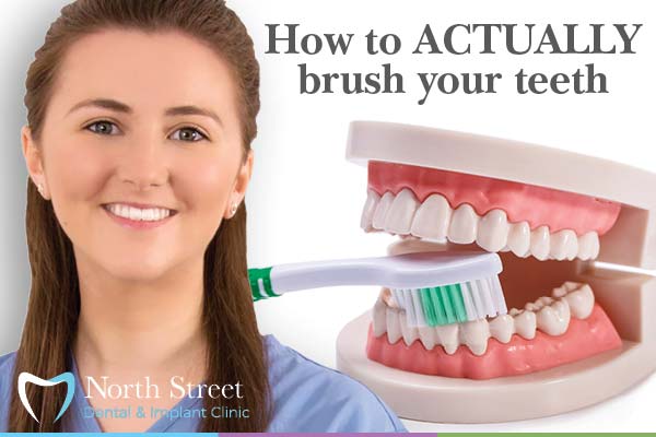 how to actually brush your teeth