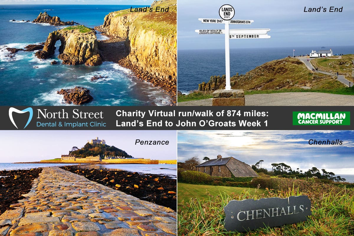 Macmillan virtual charity walk postcard from week one