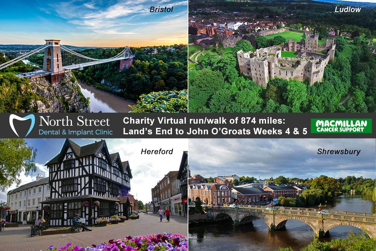 Macmillan virtual charity walk, weeks 4 & 5 postcard