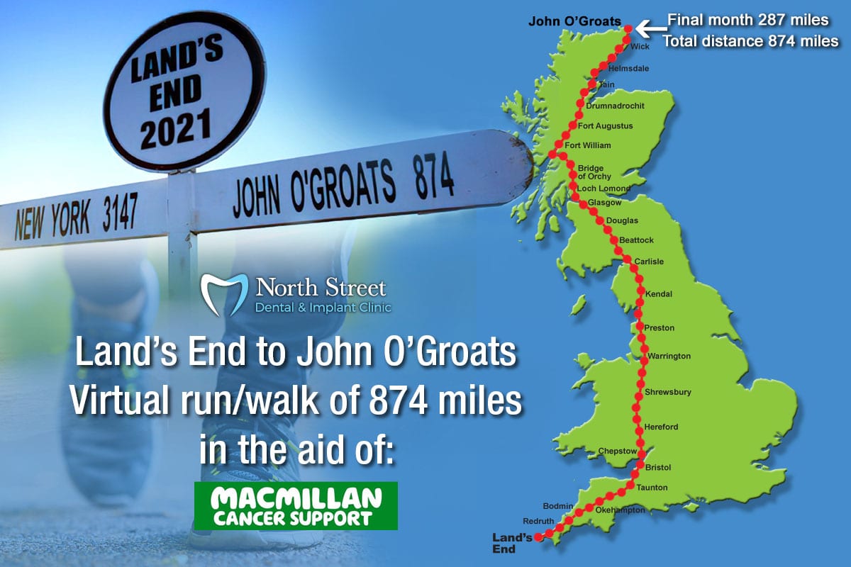 Macmillan virtual charity walk - progress map weeks 13 to 17
