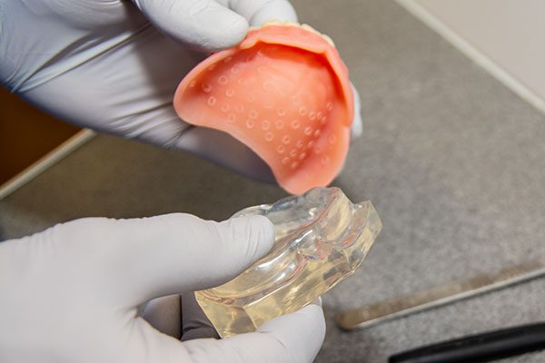 making suction cup dentures